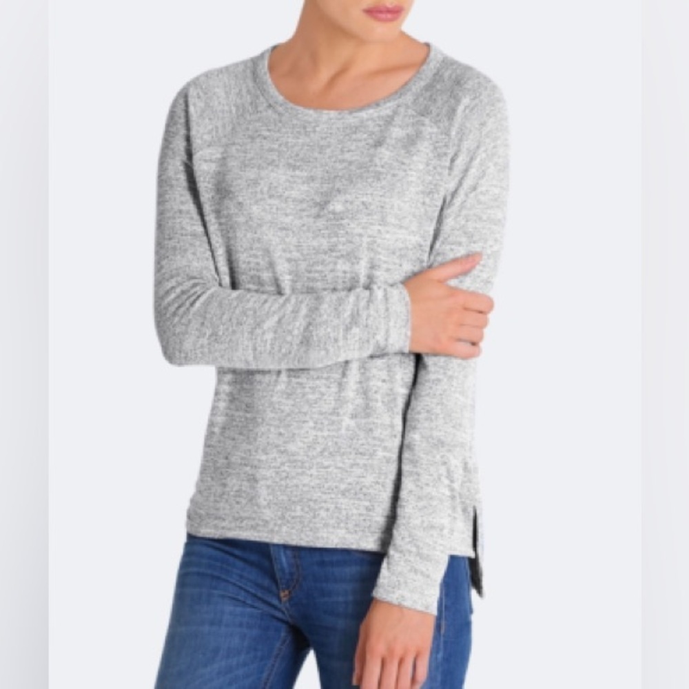 Rag & Bone Jean Camden Marled Soft Long Sleeve Lightweight Sweater Top (M)